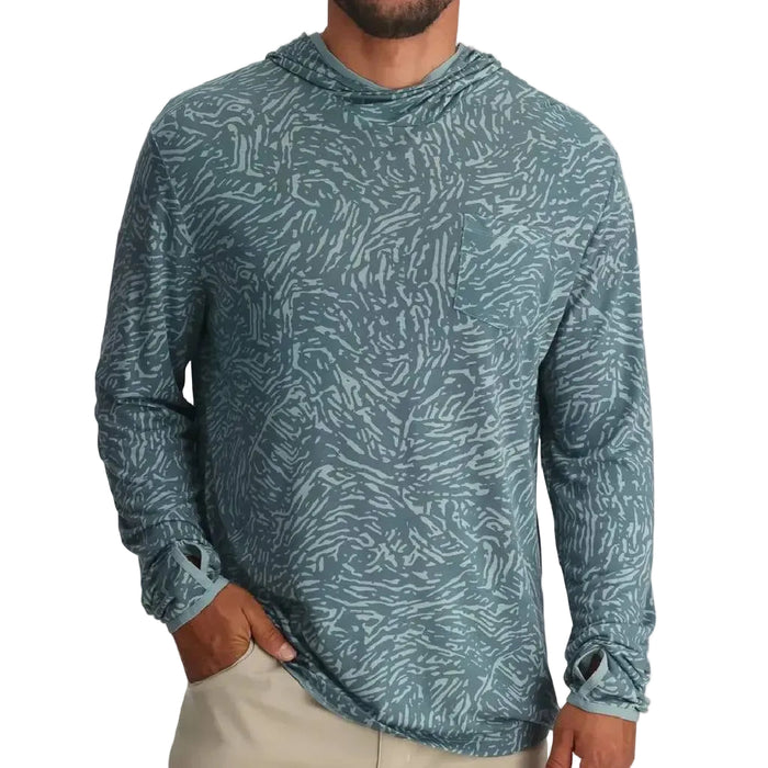 Free Fly Men's Tidal Flow Stormy Sea Bamboo Lightweight Hoodie MEN - Clothing - Shirts - Long Sleeve Free Fly Apparel