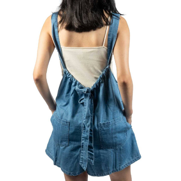 Blue Sleeveless Romper WOMEN - Clothing - Jumpsuits & Rompers Needii