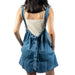Blue Sleeveless Romper WOMEN - Clothing - Jumpsuits & Rompers Needii