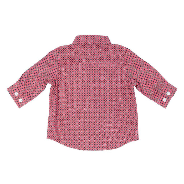 Cinch Baby Boy's Pink Medallion Button Down Shirt