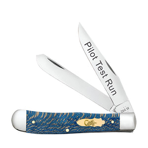 Case Trapper - Smooth Blue Sycamore Wood Limited Edition Knives - Knives W.R. Case