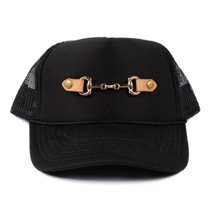 McIntire Saddlery Gold Metal Bit Trucker Hat WOMEN - Accessories - Caps, Hats & Fedoras McIntire Saddlery