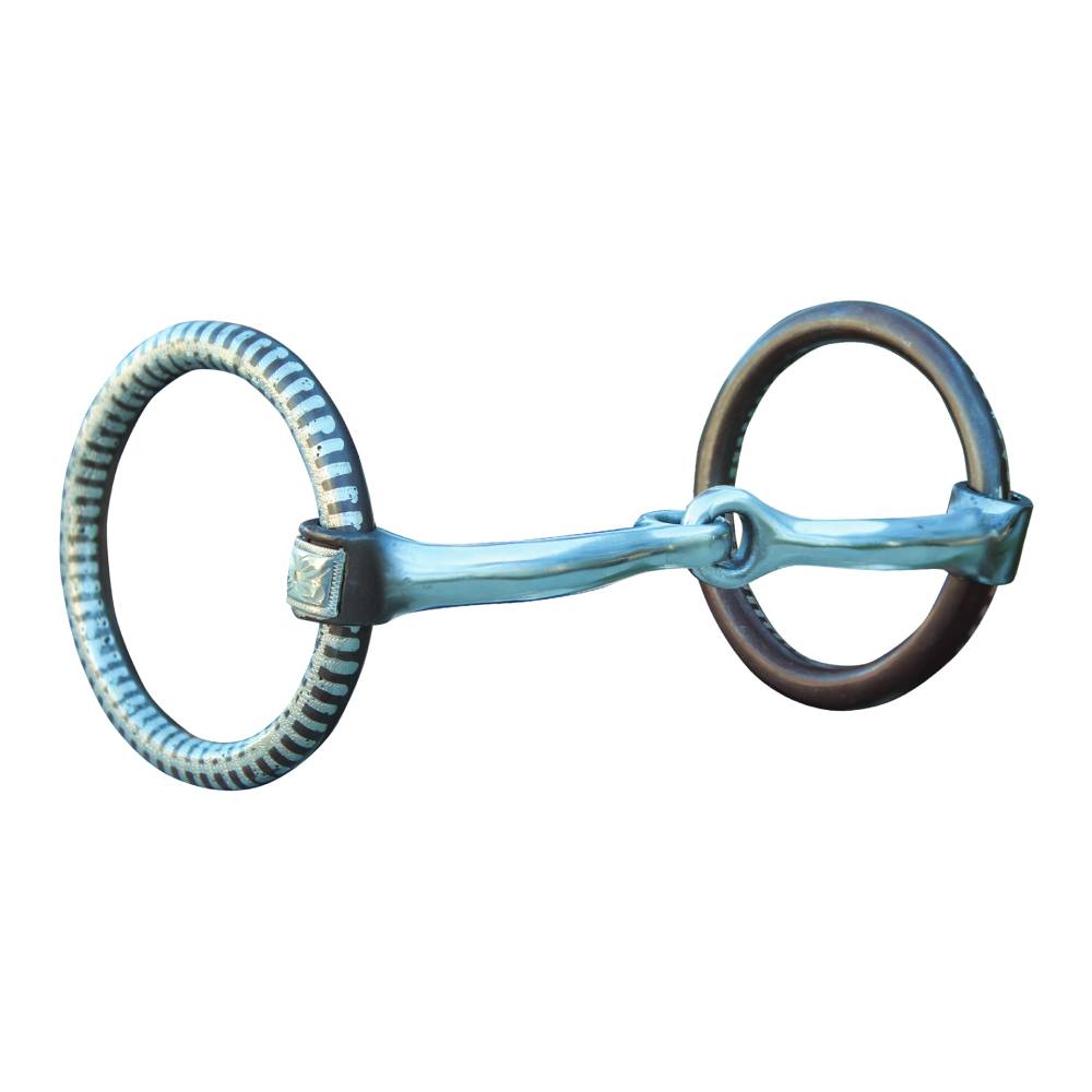 Professional's Choice O-Ring Snaffle Bit with Silver Detail Tack - Bits, Spurs & Curbs - Bits Professional's Choice   