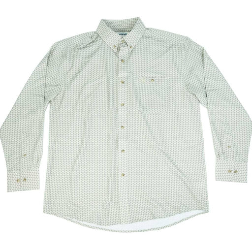 Wrangler Men's George Straight Performance Brown Arrows Button Down Shirt MEN - Clothing - Shirts - Long Sleeve Wrangler