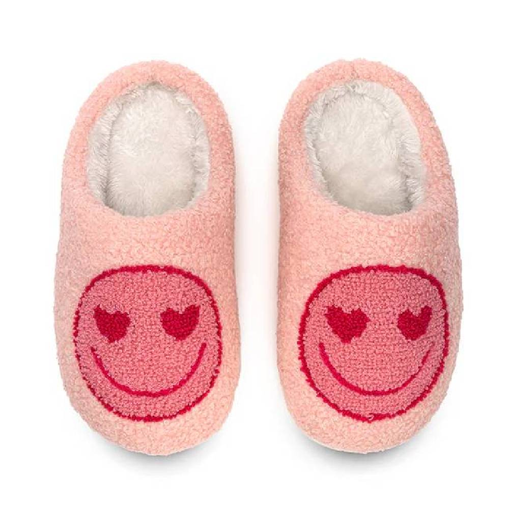 Youth Heart Eyes Happy Face Slippers KIDS - Footwear - Casual Shoes Living Royal   