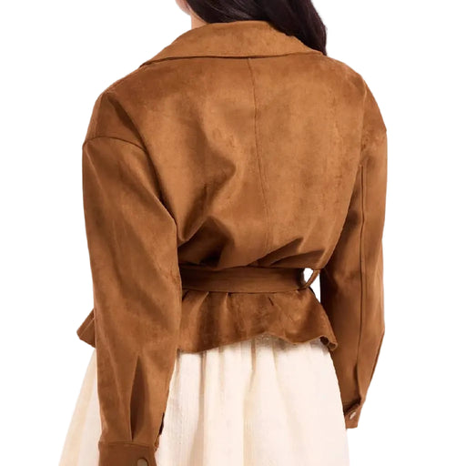 Sadie & Sage Honey Mirage Camel Belted Jacket WOMEN - Clothing - Outerwear - Jackets Sadie & Sage