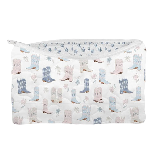 Daisy Boots Patchwork Small Makeup Bag ACCESSORIES - Luggage & Travel - Cosmetic Bags Ida Mae Home