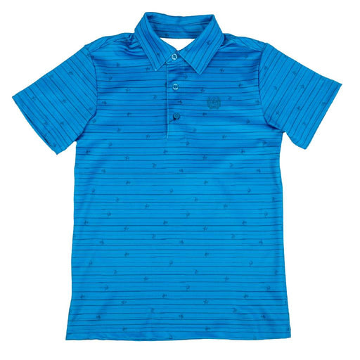 Cinch Boy's Blue Printed Polo Shirt KIDS - Boys - Clothing - Shirts - Short Sleeve Shirts Teskeys