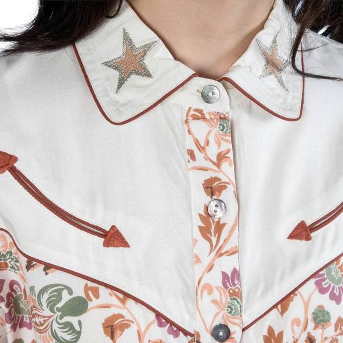 Panhandle Slim Women's Retro Western Floral Dress