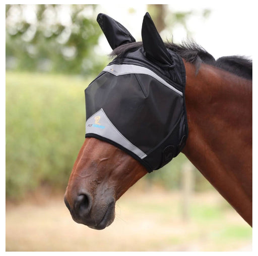 Shires FlyGuard Pro Fine Mesh Fly Mask w/Ears & Open Forelock Equine - Fly & Insect Control Shires
