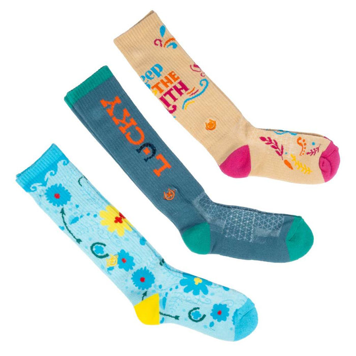 Lucky Chuck 3 Pack Ranch Revival Performance Crew Socks