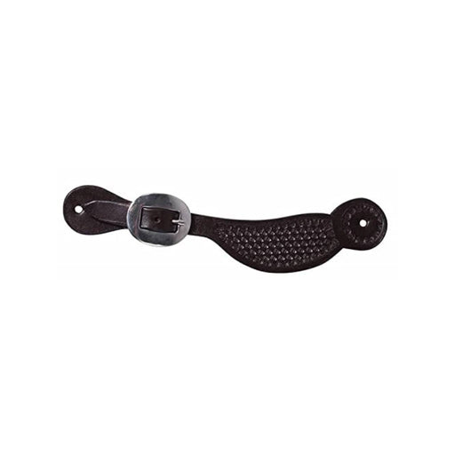 Professional's Choice Youth/Child Basketweave Spur Straps Tack - Spur Straps Professional's Choice Black