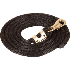 Poly Lead Rope With Bull Snap Tack - Lead Ropes Teskey's Black  