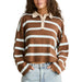 Rugby Polo Brown Knit Sweater WOMEN - Clothing - Sweaters & Cardigans Rhythm