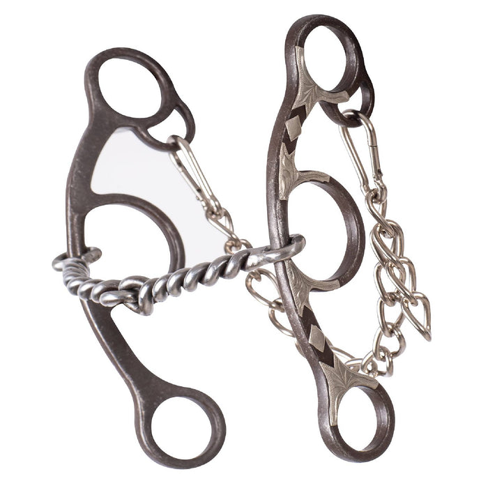 Sherry Cervi Diamond Short Shank Twisted Wire Snaffle Bit