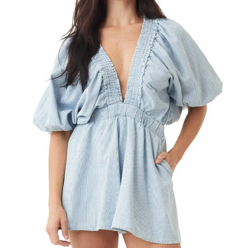 Puff Sleeve Romper WOMEN - Clothing - Jumpsuits & Rompers Habitual
