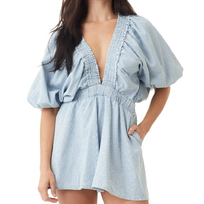 Puff Sleeve Romper