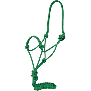 Traditional Rope Halter with Lead Tack - Halters Mustang   