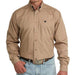 Cinch Men's Solid Khaki Button Down Shirt MEN - Clothing - Shirts - Long Sleeve Cinch