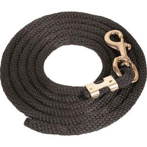 Poly Lead Rope with Bolt Snap Tack - Lead Ropes Teskey's Black  