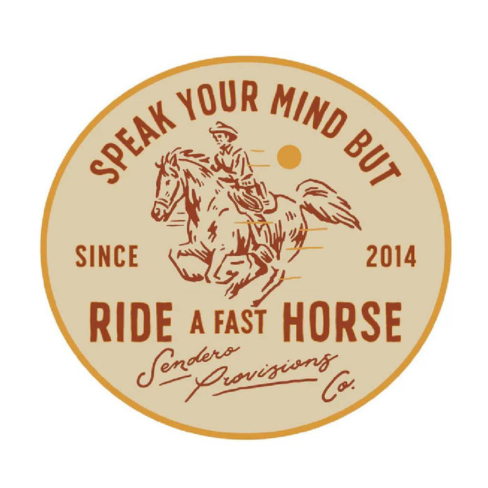 Sendero Provisions Fast Horse Sticker HOME & GIFTS - Stickers & Decals Sendero Provisions Co