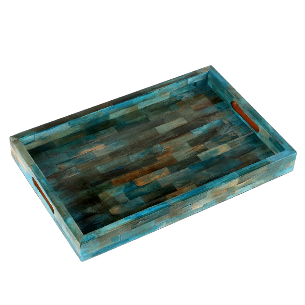 Verdigris Decorative Tray - Small (12"x8") HOME & GIFTS - Home Decor - Decorative Accents Handicrafts Home