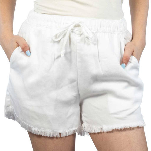 Flag & Anthem Women's Mabel Tencel Drawstring White Short WOMEN - Clothing - Shorts Flag And Anthem