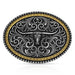 Montana Silversmiths Two Tone Stockyard Belt Buckle ACCESSORIES - Additional Accessories - Buckles Montana Silversmiths