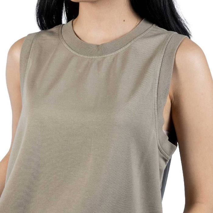 Cotton Modal Mesh Waist Stone Top