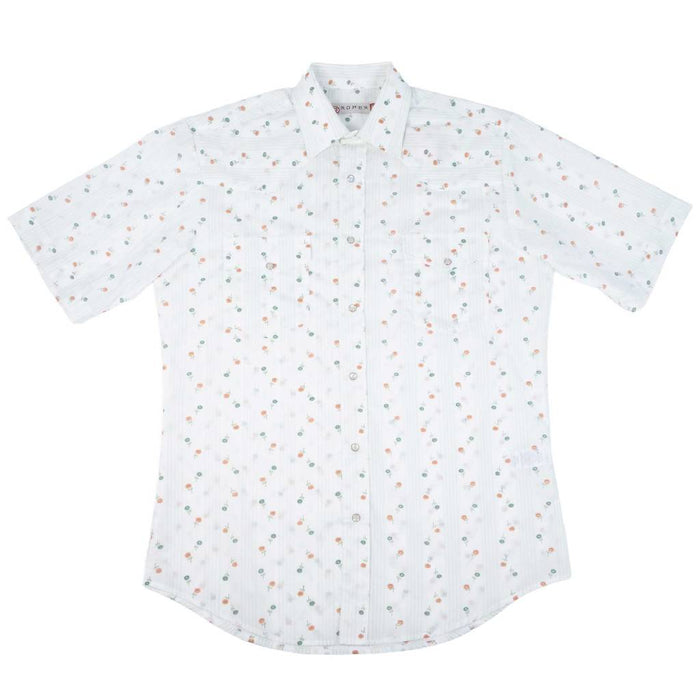 Roper Men's Cream Floral Pearl Snap Western Shirt MEN - Clothing - Shirts - Short Sleeve Roper Apparel & Footwear
