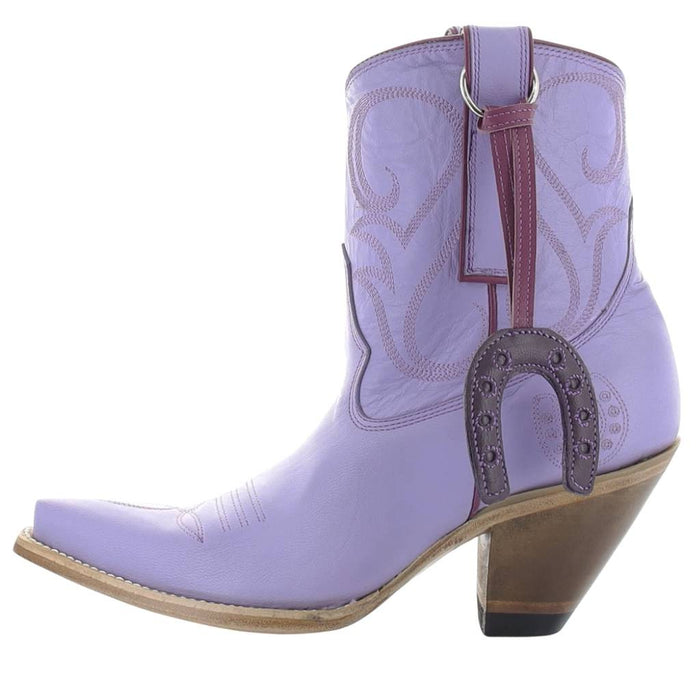 Yippie Ki Yay Lilac Horseshoe Charm Booties WOMEN - Footwear - Boots - Booties Old Gringo