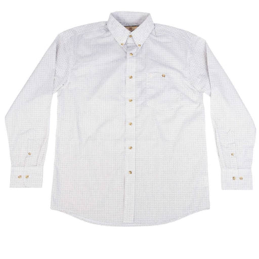 Wrangler Men's Classic Fit Geo Print Button Down Shirt MEN - Clothing - Shirts - Long Sleeve Wrangler