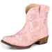 Roper Girl's Vintage Light Pink Faux Leather Blossom Boot KIDS - Footwear - Boots Roper Apparel & Footwear