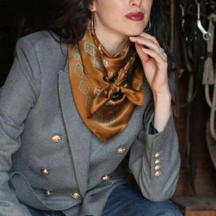 Fringe Scarves "Pretty Paisley" Long Wild Rag ACCESSORIES - Additional Accessories - Wild Rags & Scarves Fringe Scarves   