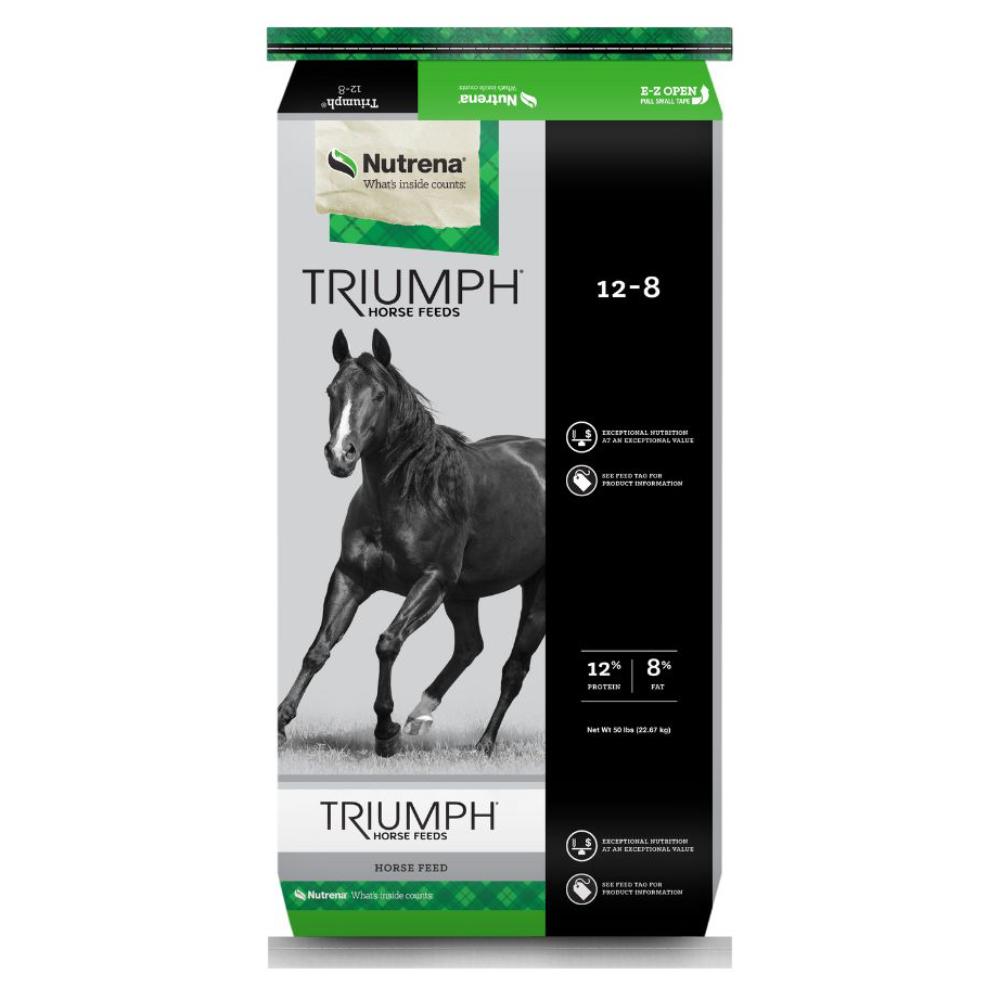 Nutrena Triumph 12-8 Horse Pellet Feed & Hay - Feed Nutrena   