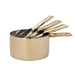 Stainless Steel Brass Measuring Cups - Set of 4 HOME & GIFTS - Tabletop + Kitchen - Kitchen Accessories Creative Co-Op