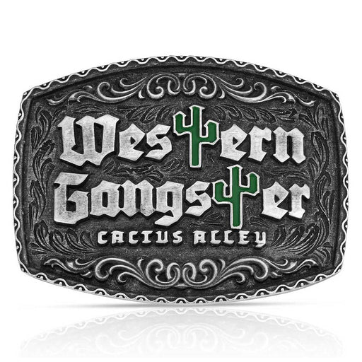 Montana Silversmiths Western Gangster Belt Buckle ACCESSORIES - Additional Accessories - Buckles Montana Silversmiths