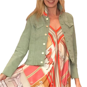 Stacy Bradley Tea Leaf Coral Horse Jacket WOMEN - Clothing - Outerwear - Jackets Stacy Bradley Design   