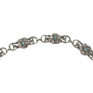 Nocona Kid's Silver Floral Chain Belt KIDS - Accessories - Belts M&F Western Products   