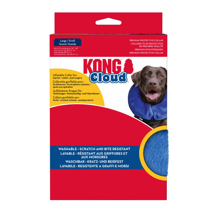 KONG Cloud Collar - For Injuries, Rashes, and Post Surgery Recovery Pets - Accessories Kong L