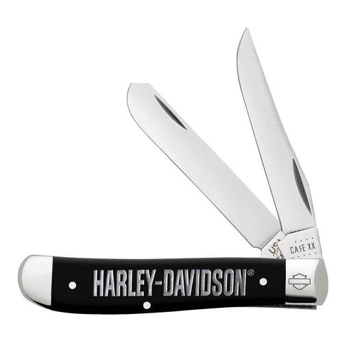 Case Harley-Davidson Mini Trapper Embellished Black Synthetic Knives W.R. Case