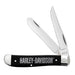 Case Harley-Davidson Mini Trapper Embellished Black Synthetic Knives W.R. Case