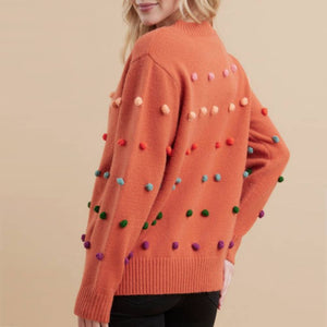 Women's Pom Pom Sweater - FINAL SALE WOMEN - Clothing - Sweaters & Cardigans Jodifl   