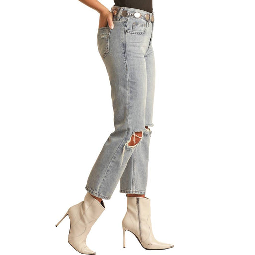 Rock & Roll Denim Women's Straight Cropped Jean WOMEN - Clothing - Jeans Panhandle   