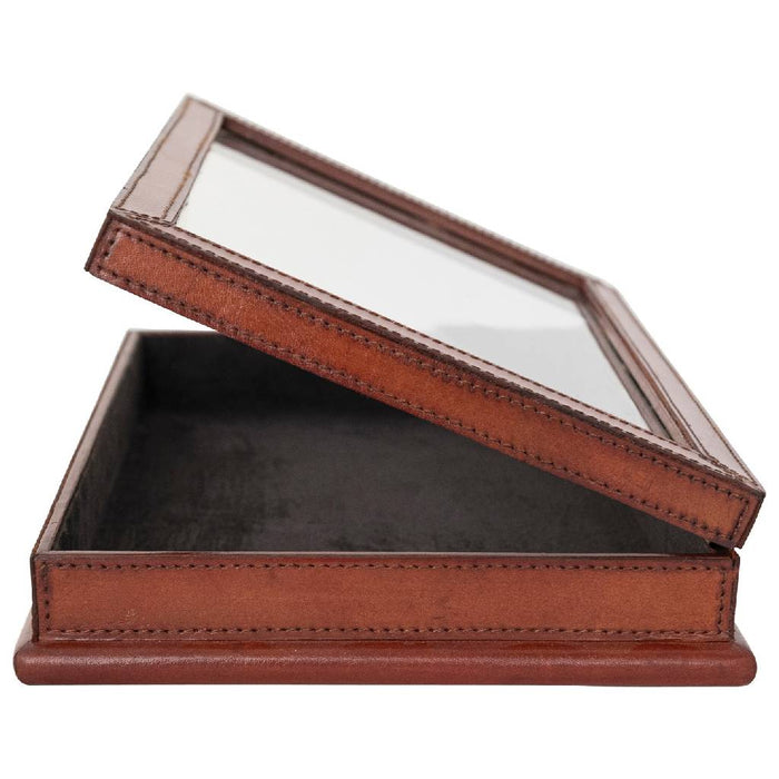 Handmade Leather Box Brown HOME & GIFTS - Home Decor - Decorative Accents Creative Co-Op