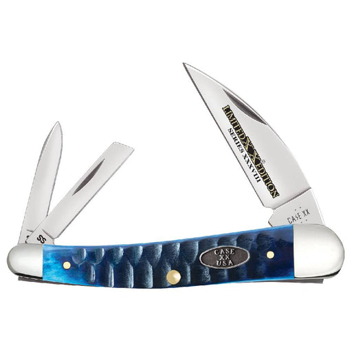 Case Seahorse Whittler - Ocean Blue Bone Gator Jig - Limited Edition XXXVIII Knives W.R. Case