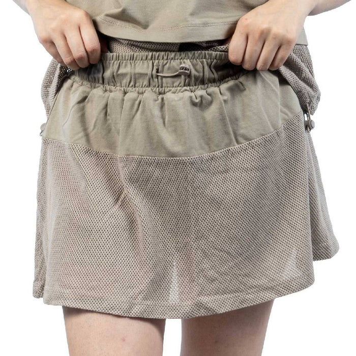 Knit Mesh Stone Skort