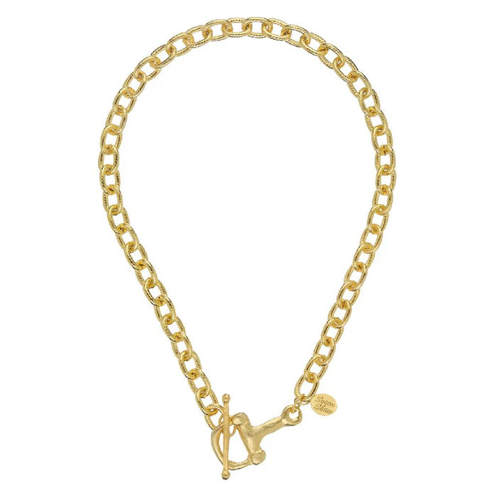 Gold Horse Bit Toggle WOMEN - Accessories - Jewelry - Necklaces Susan Shaw