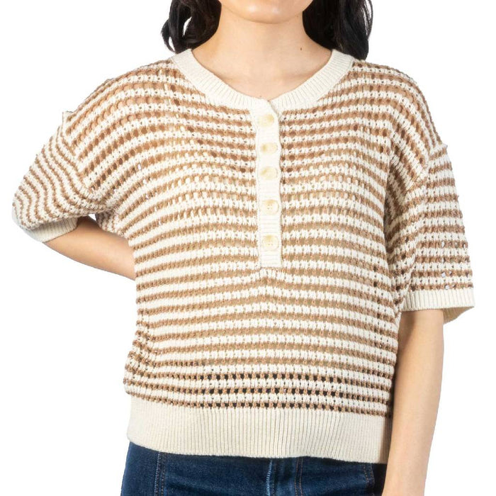 Z Supply Kylo Striped Taro Sweater WOMEN - Clothing - Tops - Short Sleeved Z Supply