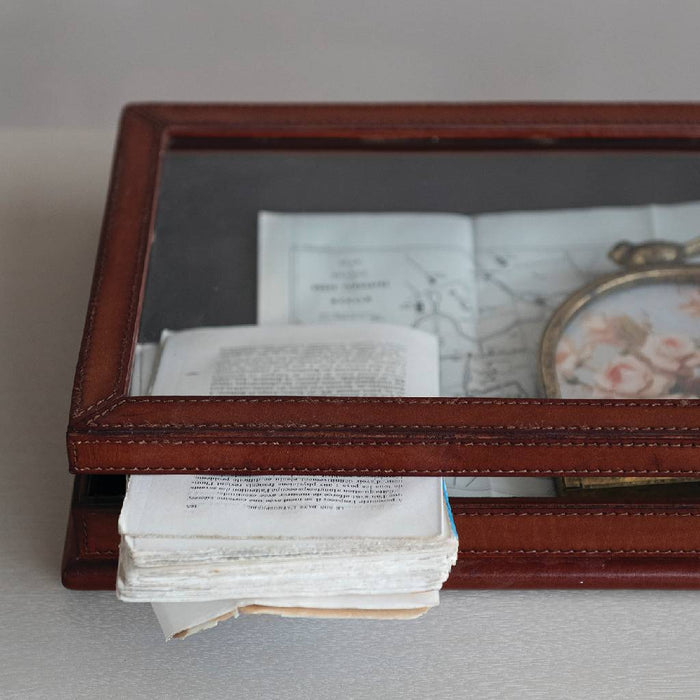 Handmade Leather Box Brown HOME & GIFTS - Home Decor - Decorative Accents Creative Co-Op